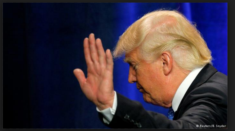 Este es Trump despidiéndose de su sueño de ser presidente. Foto: Reuters