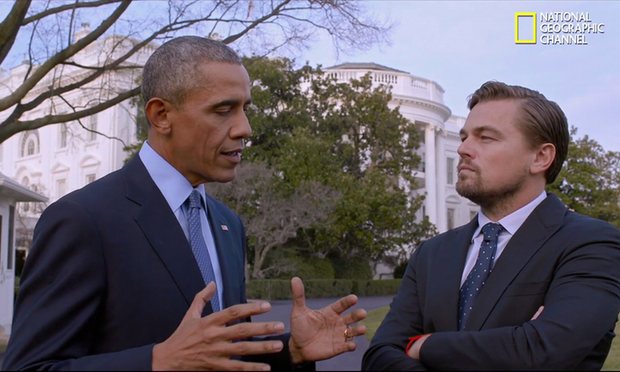 Obama declarando para el documental en la Casa Blanca. Imagen: NatGeo