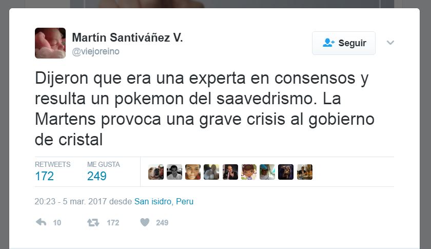 Respeto a la autoridad. Imagen: captura Twitter