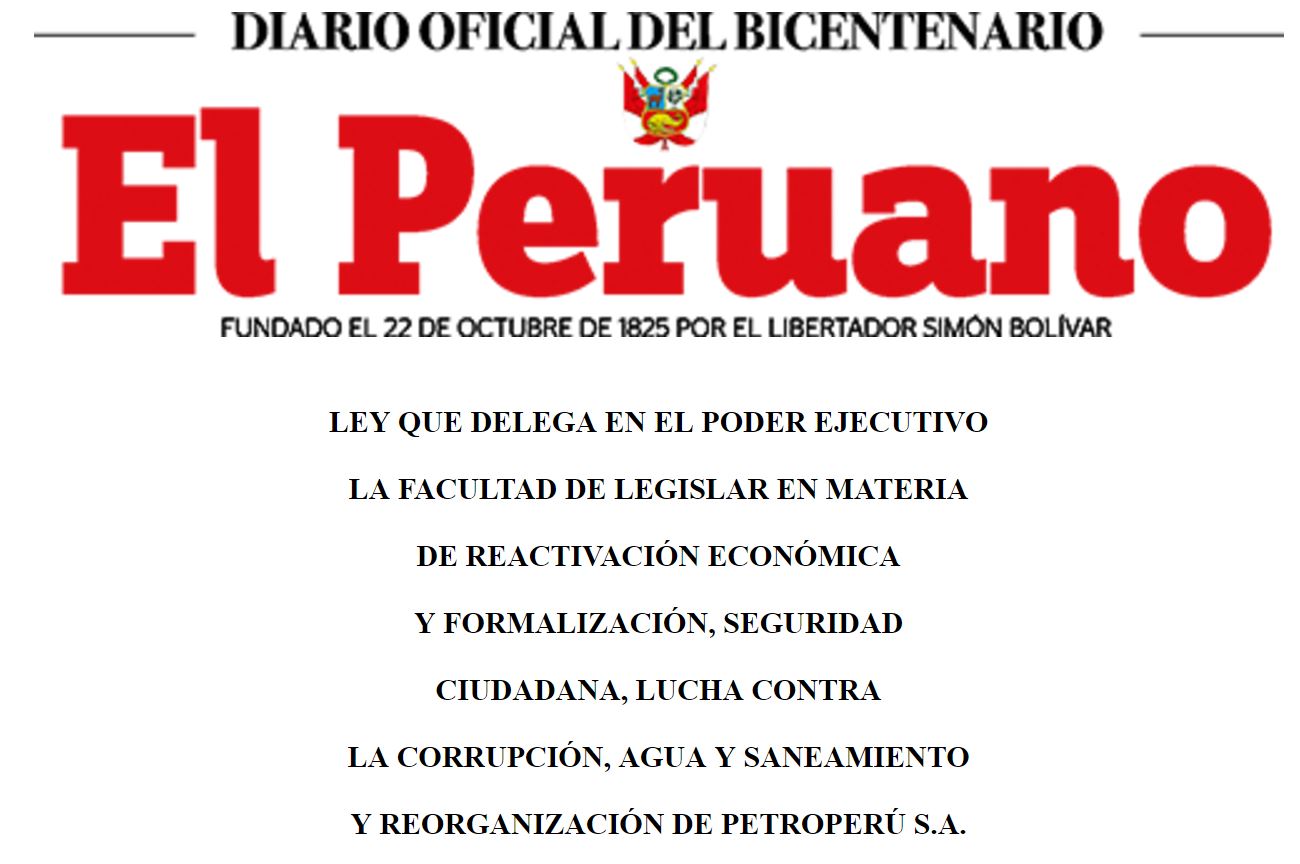 Ley que blablabla... Imagen: El Peruano