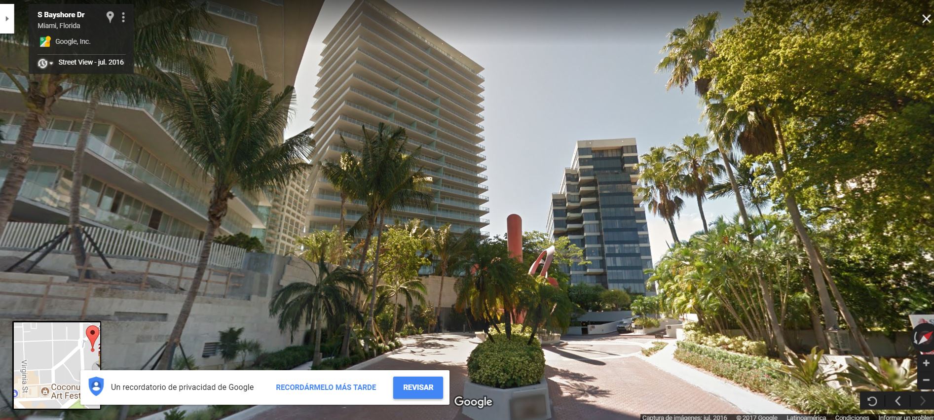 Al fondo se puede ver el edificio ppkausa. Imagen: Google Street View