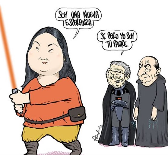 El lado golpista de la fuerza. Imagen: caricatura de Andrés Edery para El Comercio