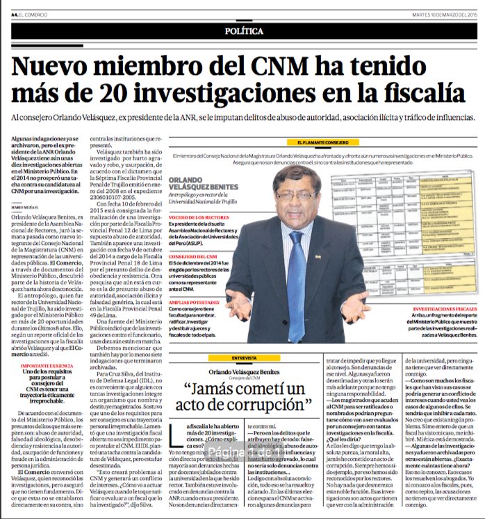 Imagen: El Comercio, twitter de Eloy Marchán
