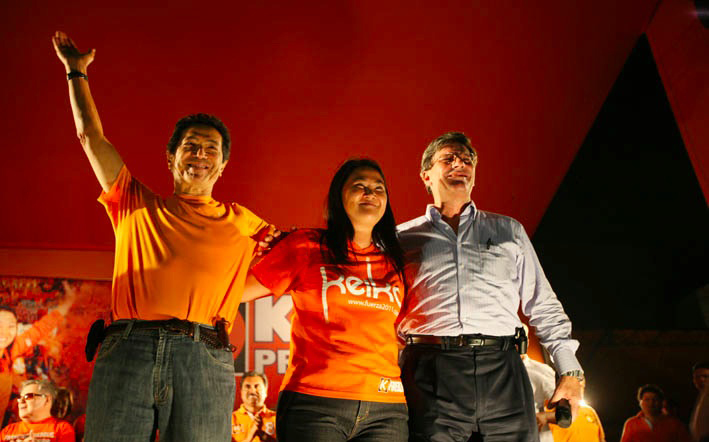 Jaime, Keiko y Rafael Rey. Candidatos a la vicepresidencia y candidata a la presidencia por Fuerza 2011. Foto: IDL Reporteros