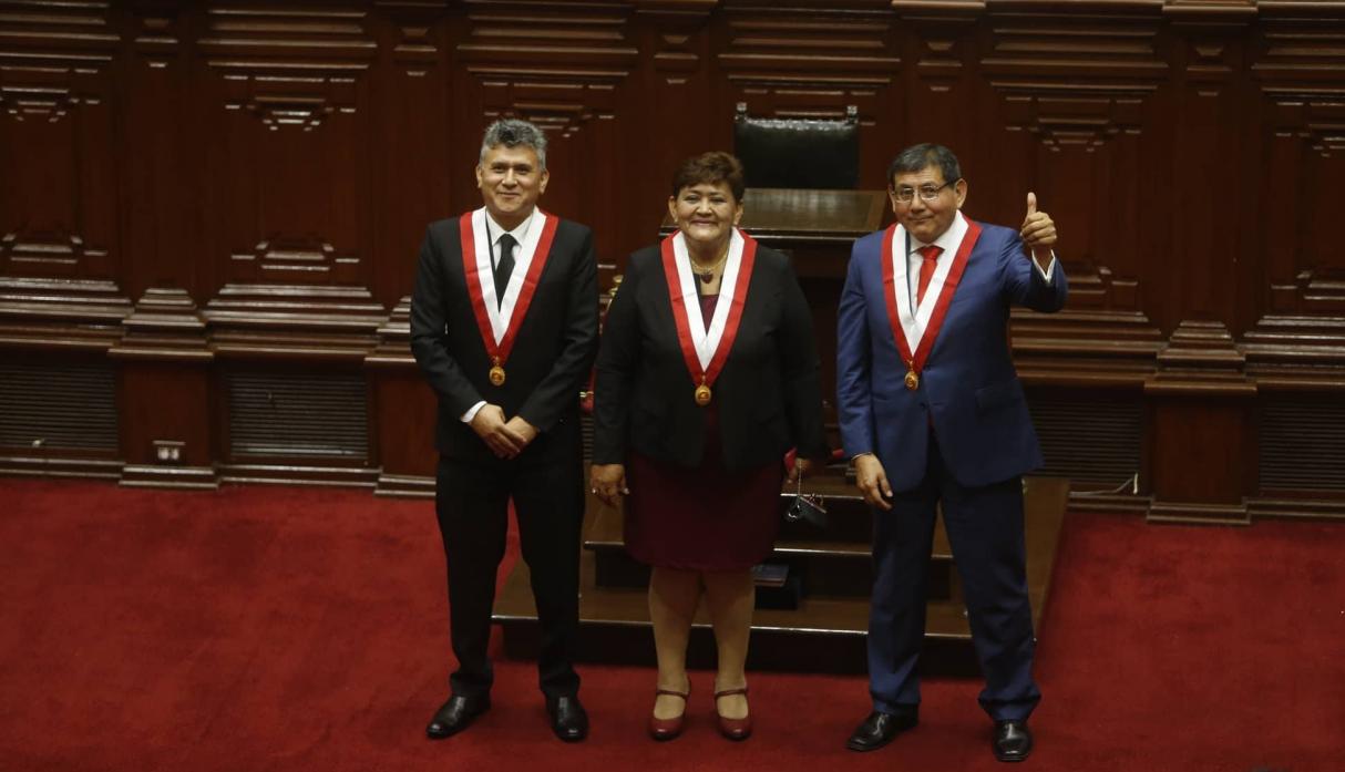 Ellos son. Los tres votaron a favor de la ley Murder. Imagen: Perú 21