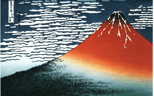 Thirty-six views over Mount Fuji, 1831 - 1833