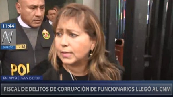 Fiscal Nora Córdova. Imagen: Captura web Canal N