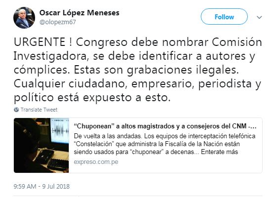 Un exoperador de Montesinos condenando las prácticas montesinistas. 