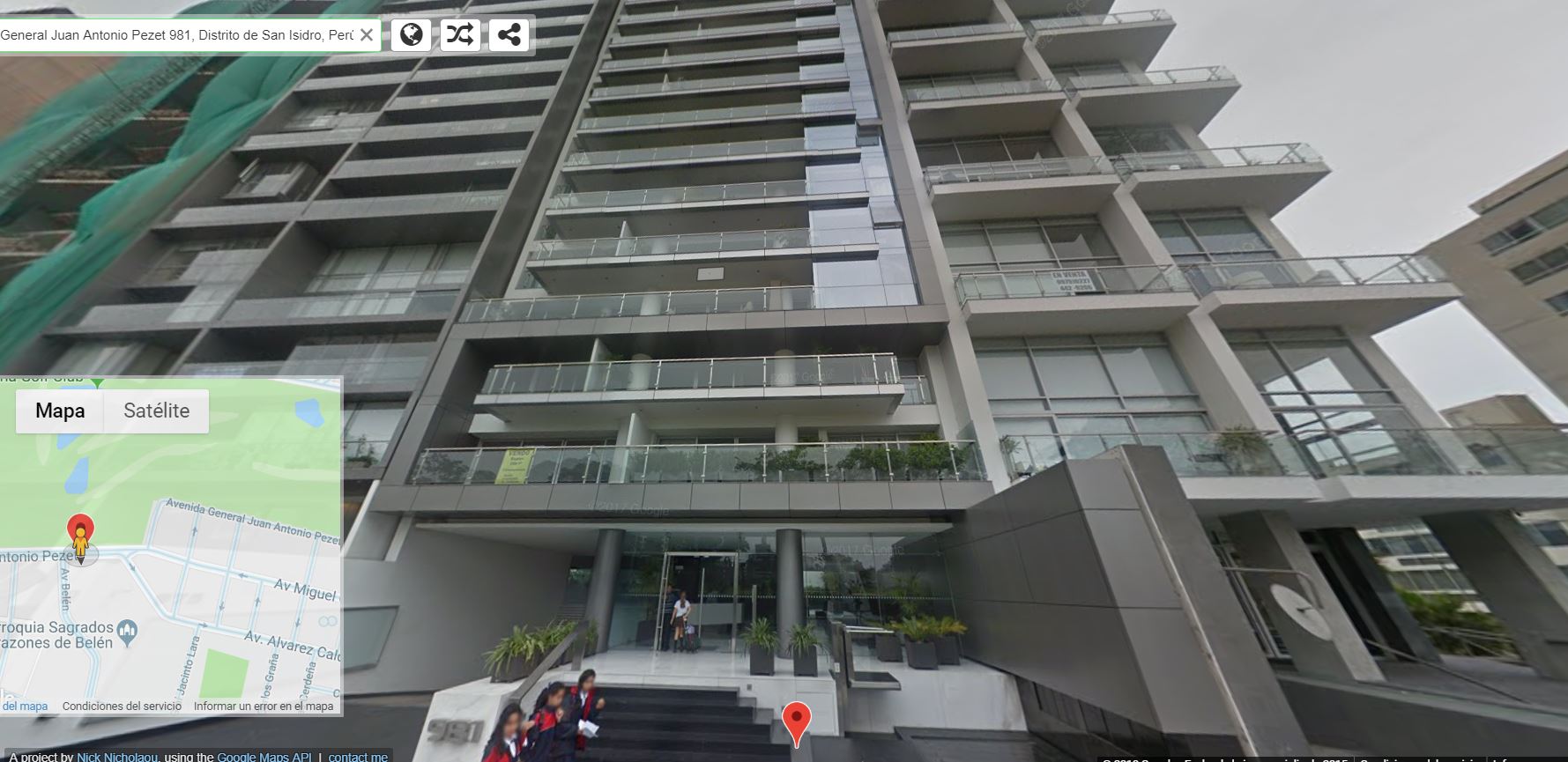 Así se ve el imponente edificio en Google Street View