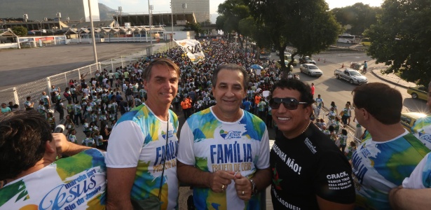 Religiosos marchando con Bolsonaro por "la familia" tradicional. Imagen: BOL Noticias