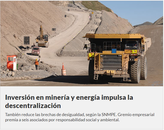 ¿Por qué se meten tan feo con la Sociedad Nacional de Minería, Petróleo y Energía? Foto: Captura / El Peruano