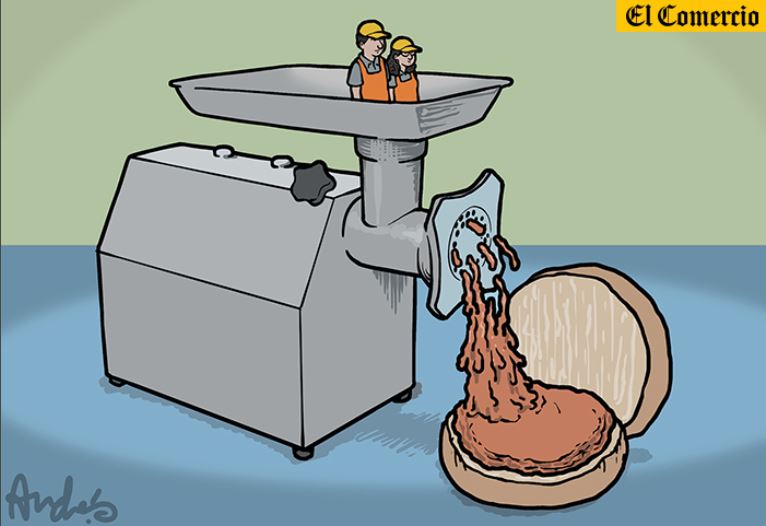 Es brutal la opinión de Andrés Edery. Imagen: Caricatura de Andrés Edery para El Comercio