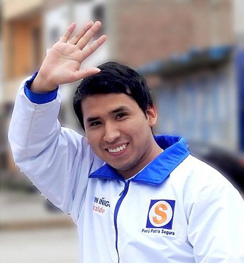 El alcalde más joven del Perú que llegó con el partido de Renzo Reggiardo.