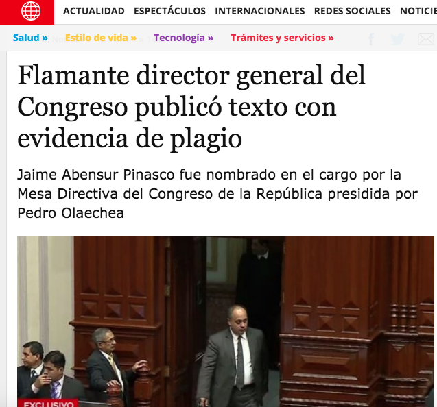 Ala. Imagen: captura web América Noticias