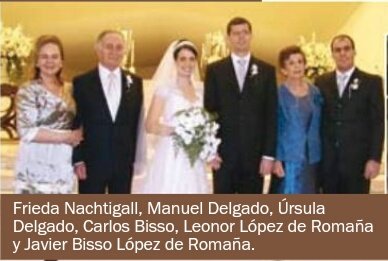 Imágenes de la boda de Úrsula Delgado Nachtigall y Carlos Bisso López de Romaña, cuñado de José Luis Sardón. Imagen vía: @salvajedigital
