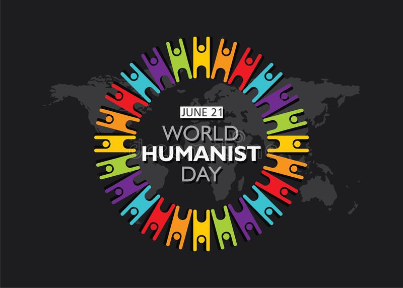 afiche-del-día-mundial-humano-ilustración-vectorial-creativa-humanista-187503561